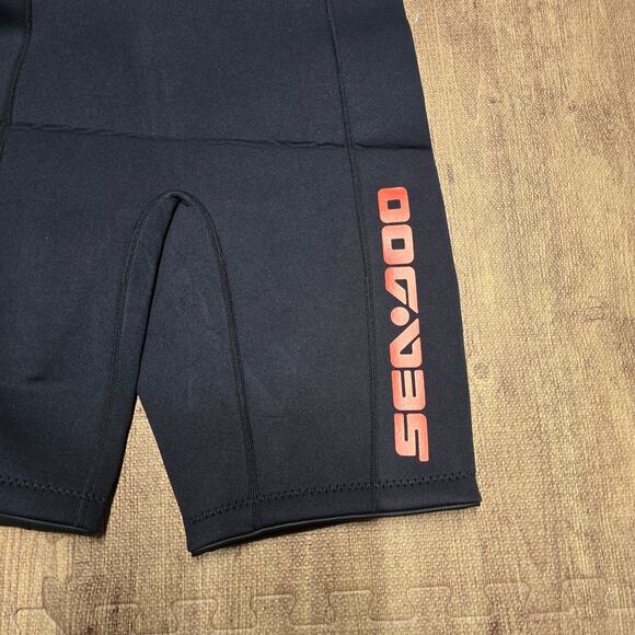 Sea-Doo 3 mm Escape Shorty Wetsuit mens Large Navy Blue Marine Surfing Swimming - Picture 11 of 16